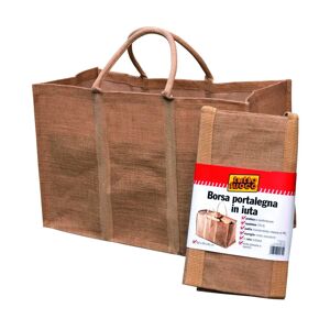 Leroy Merlin Borsa portalegna in tela di juta L 64 x H 40 x P 29 cm beige