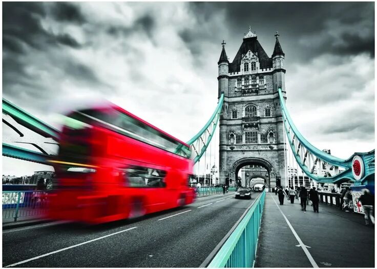 inspire stampa su tela london bridge 50x70 cm