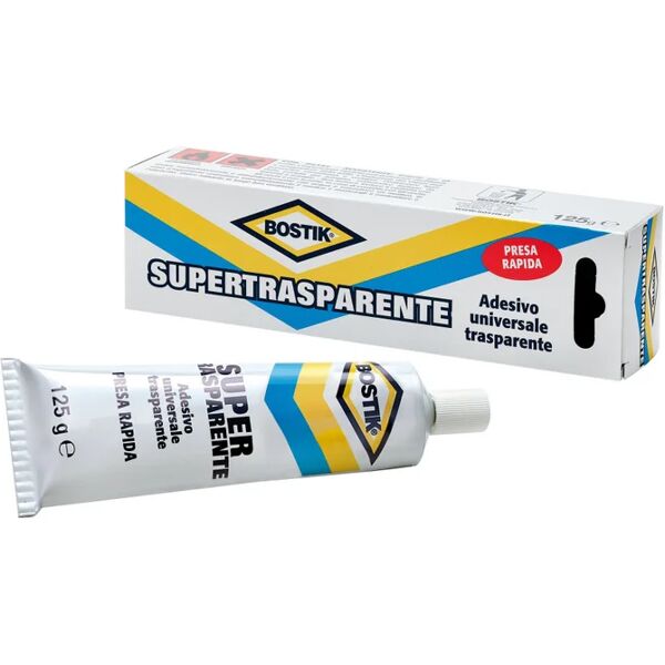 bostik colla a contatto per plastica  supertrasparente 125 g