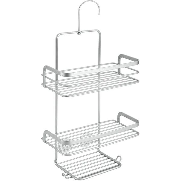 leroy merlin organizer per doccia viva grigio metallizzato