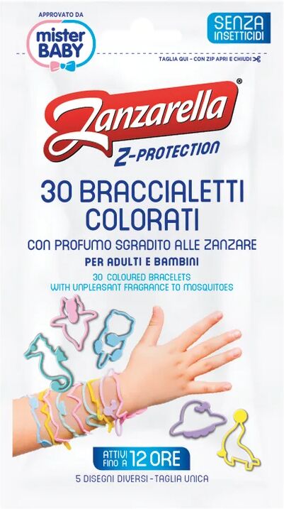 zanzarella braccialetto repellente per zanzare  animali 30 pezzi