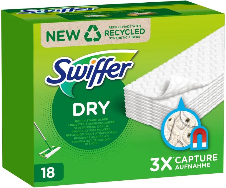 NESPOLI Piumino per spolverare SWIFFER DRY ricarica 18 panni per multisuperficie