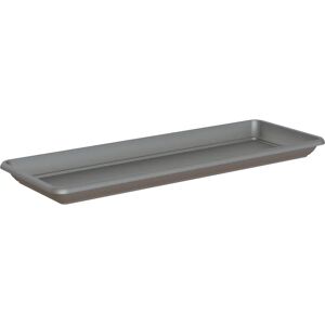 ARTEVASI Sottovaso per vaso da fiori  Gardenie in polipropilene di colore antracite L 57.4 x H 3.3 x P 17.4 cm