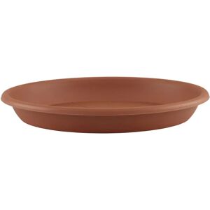 ARTEVASI Sottovaso per vaso da fiori  in polipropilene di colore terracotta Ø 18 x H 2.8 cm