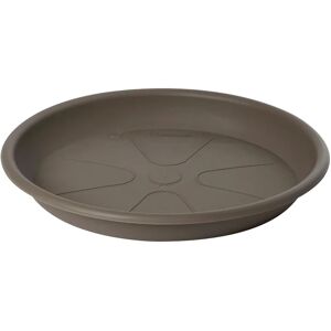 PLASTECNIC Sottovaso per vaso da fiori  Omnia in polipropilene di colore tortora Ø 28 x H 3.7 cm