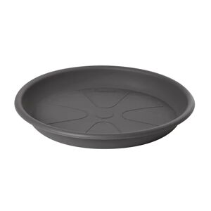 PLASTECNIC Sottovaso per vaso da fiori  Omnia in polipropilene di colore grigio Ø 14 x H 2.1 cm