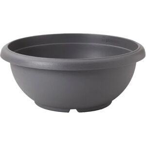 PLASTECNIC Vaso per piante e fiori Ciotola Terrae  in polipropilene grigio H 22 cm Ø 60 cm