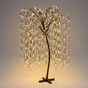 Leroy Merlin Albero luminoso rami cadenti 512 lampadine bianco caldo H 200 cm