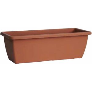 EURO3PLAST Fioriera Gardenie  in polipropilene terracotta H 16 cm L 50 x P 20 cm