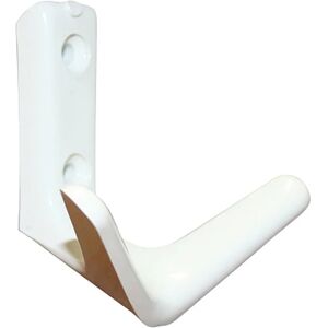 Leroy Merlin Gancio appendiabiti da avvitare  1300/G in plastica bianco opaco 2 ganci L 7 x H 7 cm