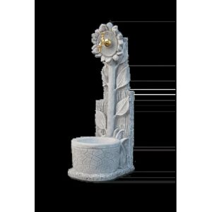 Leroy Merlin Fontana decorativa GIRASOLE in cemento H 91 cm, 28 x 40 cm