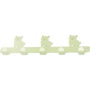 Leroy Merlin Appendiabiti da avvitare  Cat in metallo cromo opaco 5 ganci L 24.5 x H 9.5 cm