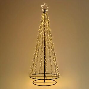 Leroy Merlin Albero Conic 1254 lampadine bianco caldo H 200 cm