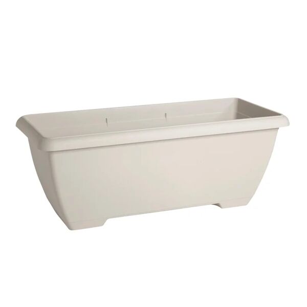 plastecnic fioriera maxi terrae  in polipropilene bianco h 38.5 cm l 100 x p 43 cm