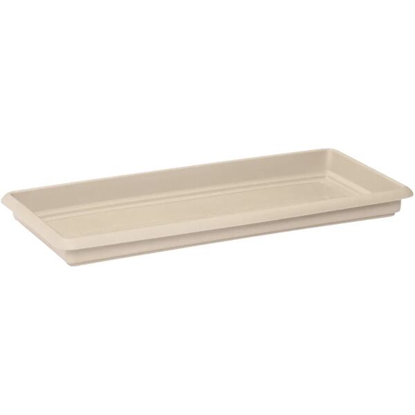 stefanplast sottovaso per vaso da fiori  mediterraneo in polipropilene l 33 x h 6 x p 80 cm