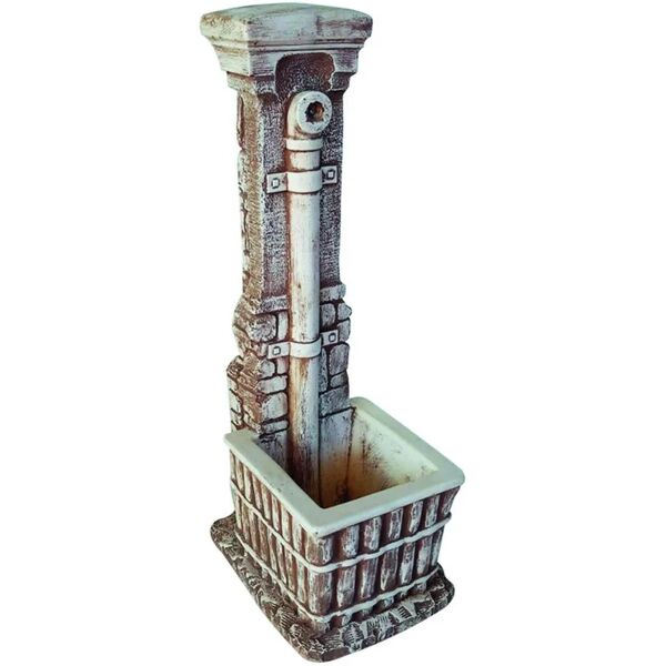 leroy merlin fontana a colonna bambù' in cemento h 83 cm, 25 x 28 cm