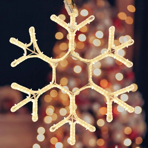 leroy merlin fiocco di neve 384 lampadine bianco caldo h 43 cm
