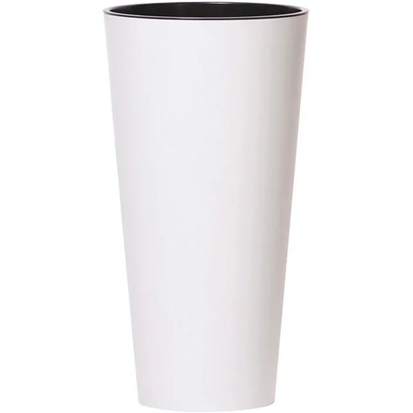 prosperplast vaso per piante e fiori tubus  in polipropilene bianco h 76 cm Ø 40 cm