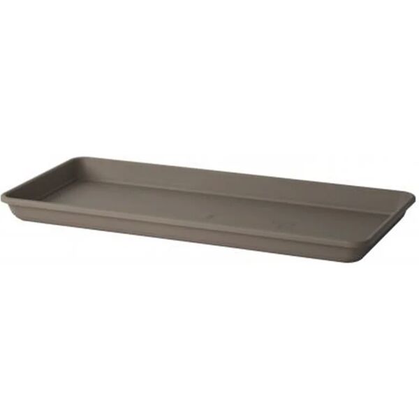 euro3plast sottovaso per vaso da fiori  akea greener in polipropilene l 100 x h 5.7 x p 46 cm