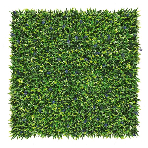 tenax parete verde artificiale liriope divy 3d in polietilene, verde h 0.5 m x l 0.5 m