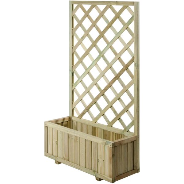 leroy merlin fioriera garden in legno h 140 cm l 75 x p 30 cm