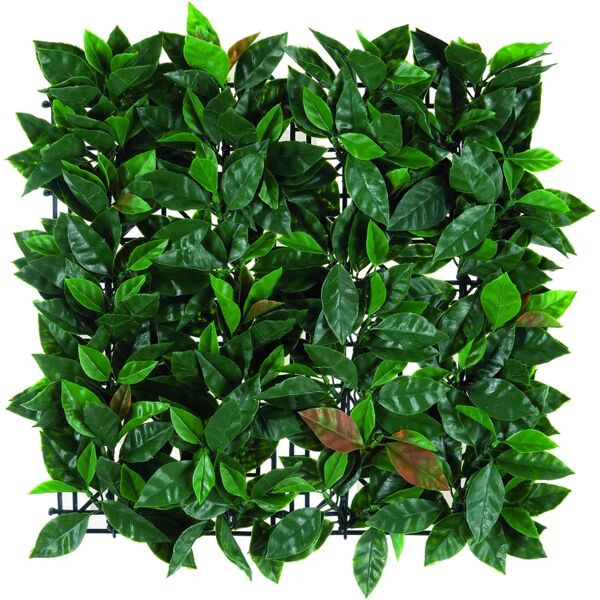 naterial siepe artificiale photinia divy 3d in polietilene, verde h 0.5 m x l 1 m