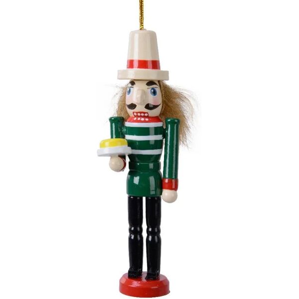 leroy merlin decorazione per albero di natale schiaccianoci in legno  h 12.5 cm, multicolore