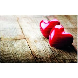 Inspire Stampa su legno Love Red 60x90 cm