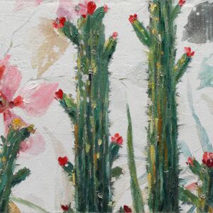 BUBOLA&NAIBO Dipinto su tela Cactus 150x65 cm
