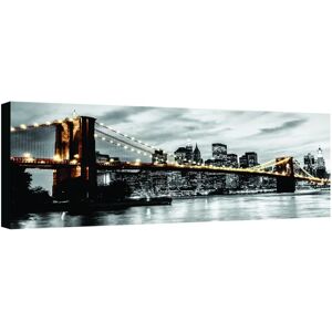 Inspire Stampa su tela Brooklyn lamp sfondo b&w 140x70 cm