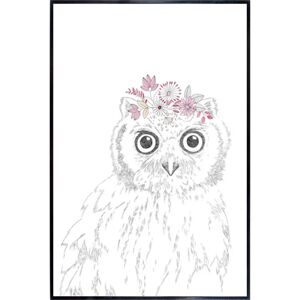 Leroy Merlin Stampa incorniciata Woodland Wonders – Owl 52 x 77 cm