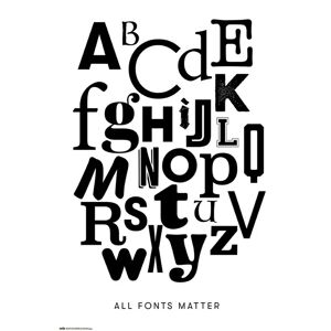 Leroy Merlin Poster All fonts matter 61x91.5 cm