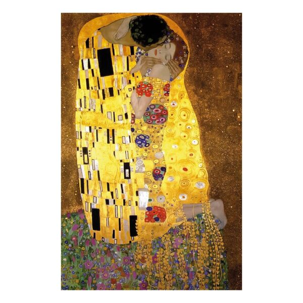 inspire stampa su tela bacio di klimt 115x75 cm