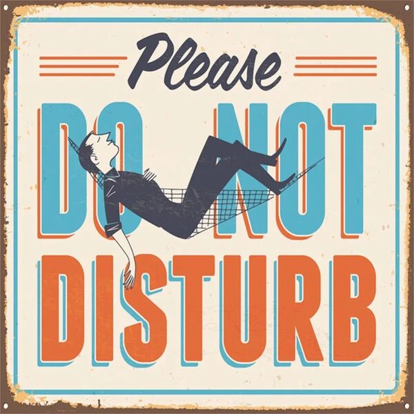 inspire stampa su tela do not disturb 40x40 cm