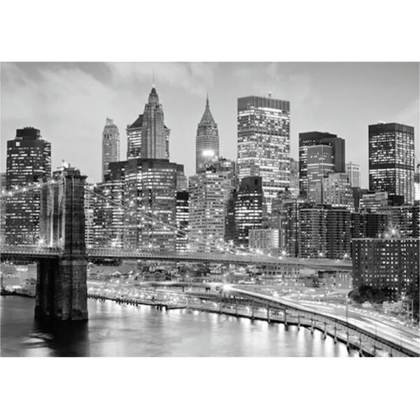 inspire stampa su tela new york grey 75x115 cm