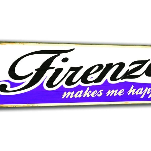 inspire stampa su legno firenze happy 50x20 cm