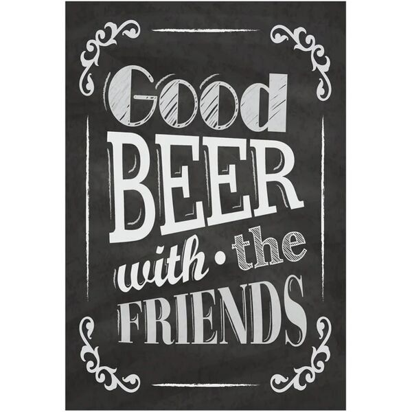 inspire stampa su tela beer friends gesso 24x35 cm