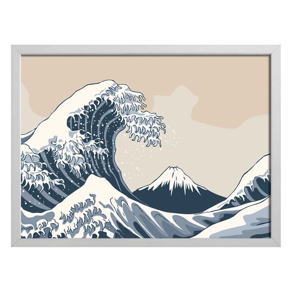 inspire stampa incorniciata su tela hokusai 65 x 85 cm