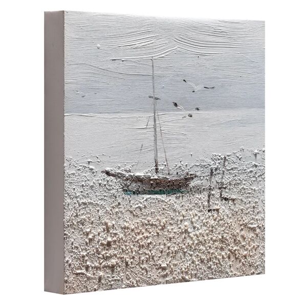 bubola&naibo dipinto su tela barca2 30x30 cm