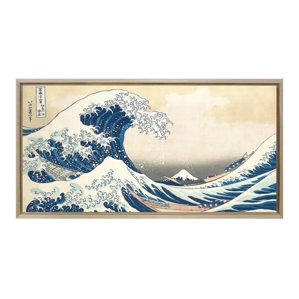 inspire stampa incorniciata su tela sophia hokusai 127 x 67 cm