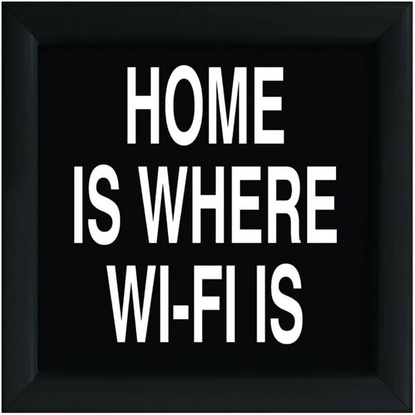 leroy merlin stampa incorniciata nro home wifi 30 x 30 cm