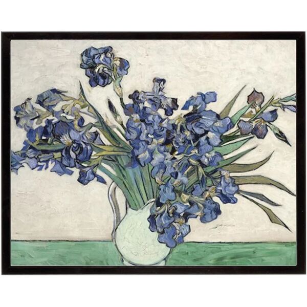 leroy merlin stampa incorniciata irises van gogh 40.7 x 50.7 cm