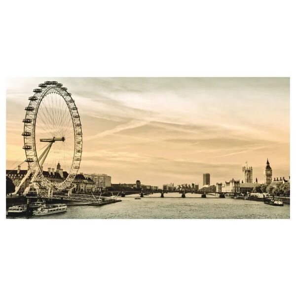 inspire stampa su tela london eye effetto seppia 100x50 cm