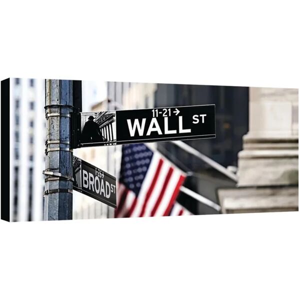 inspire stampa su tela wall street 100x50 cm