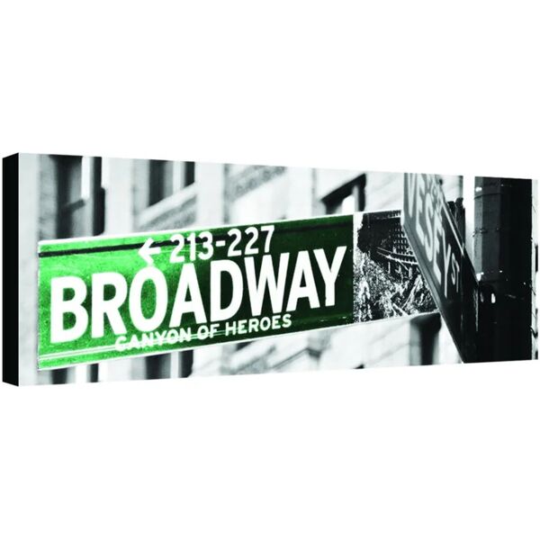 inspire stampa su tela broadway street 100x50 cm