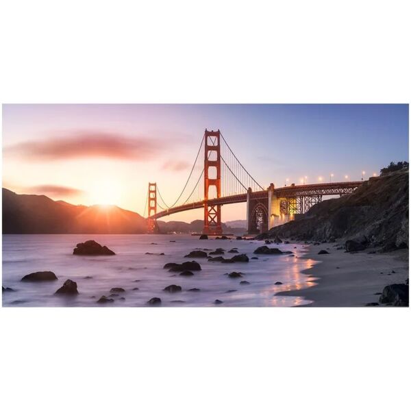 inspire stampa su tela golden gate bridge 120x60 cm