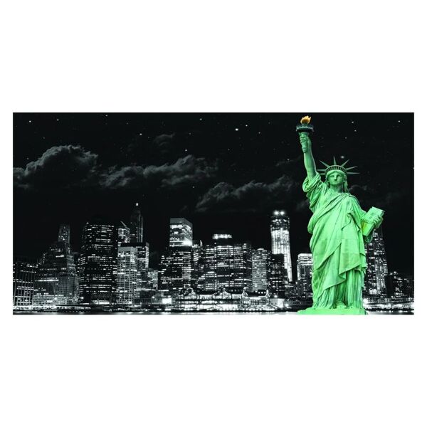 inspire stampa su tela statue of liberty dark sky 120x60 cm
