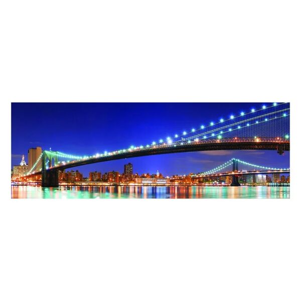 inspire stampa su tela vista sui ponti di new york 160x60 cm