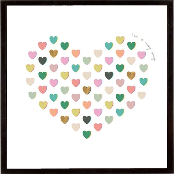 leroy merlin stampa incorniciata love is always enough  32 x 32 cm