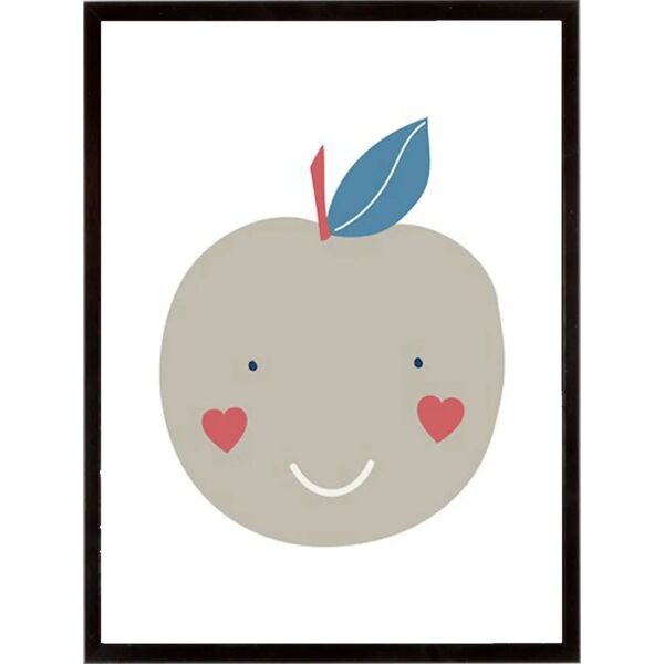 leroy merlin stampa incorniciata happy apple  32 x 42 cm